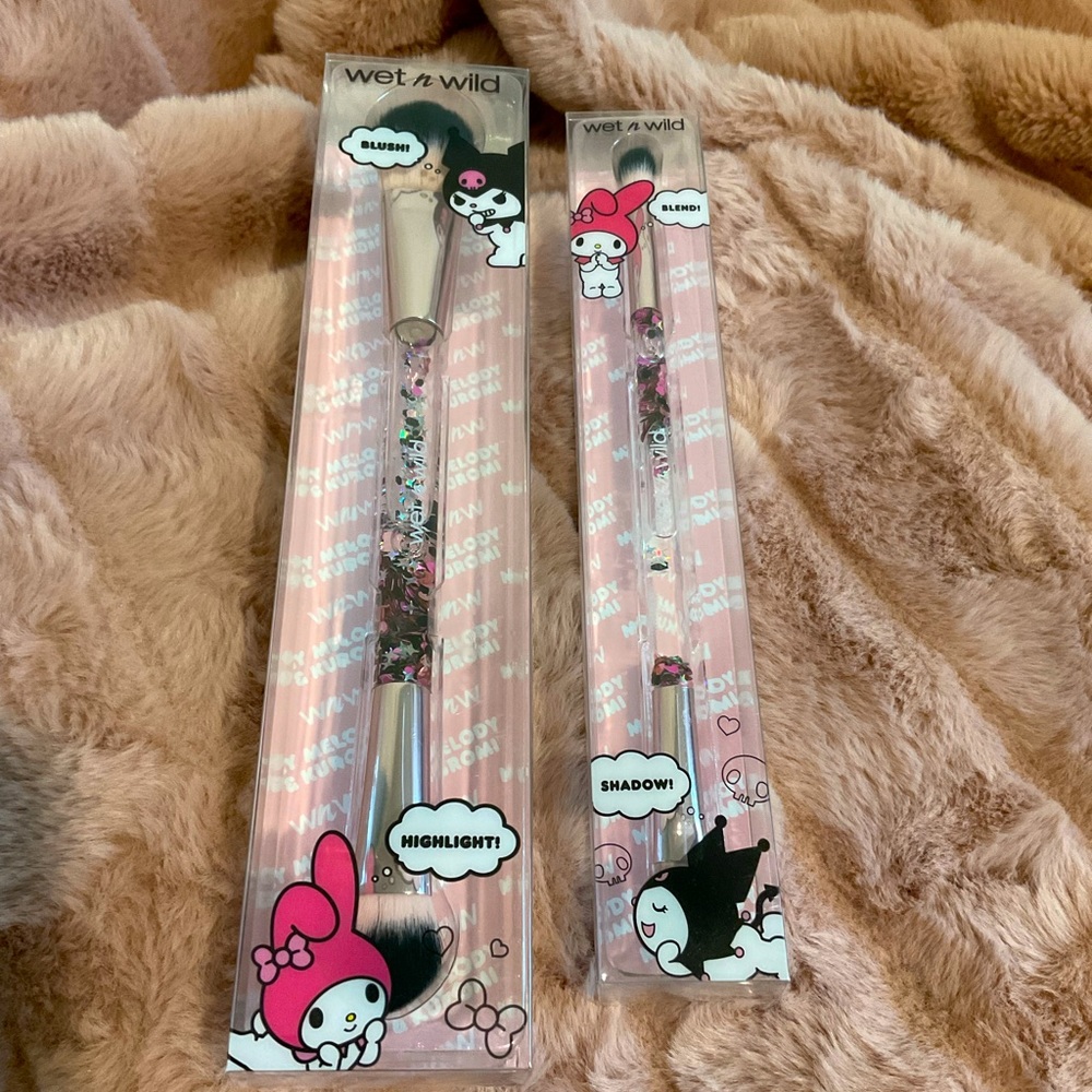 Wet n Wild X Kuromi and My Melody Shadow and Blend Brush!